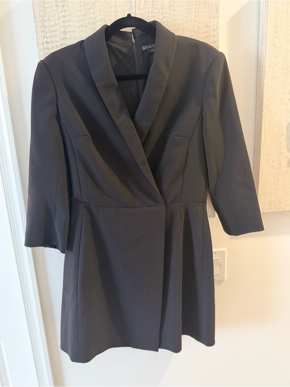 Black Tailored Blazer Dress by Alice and Oliviia